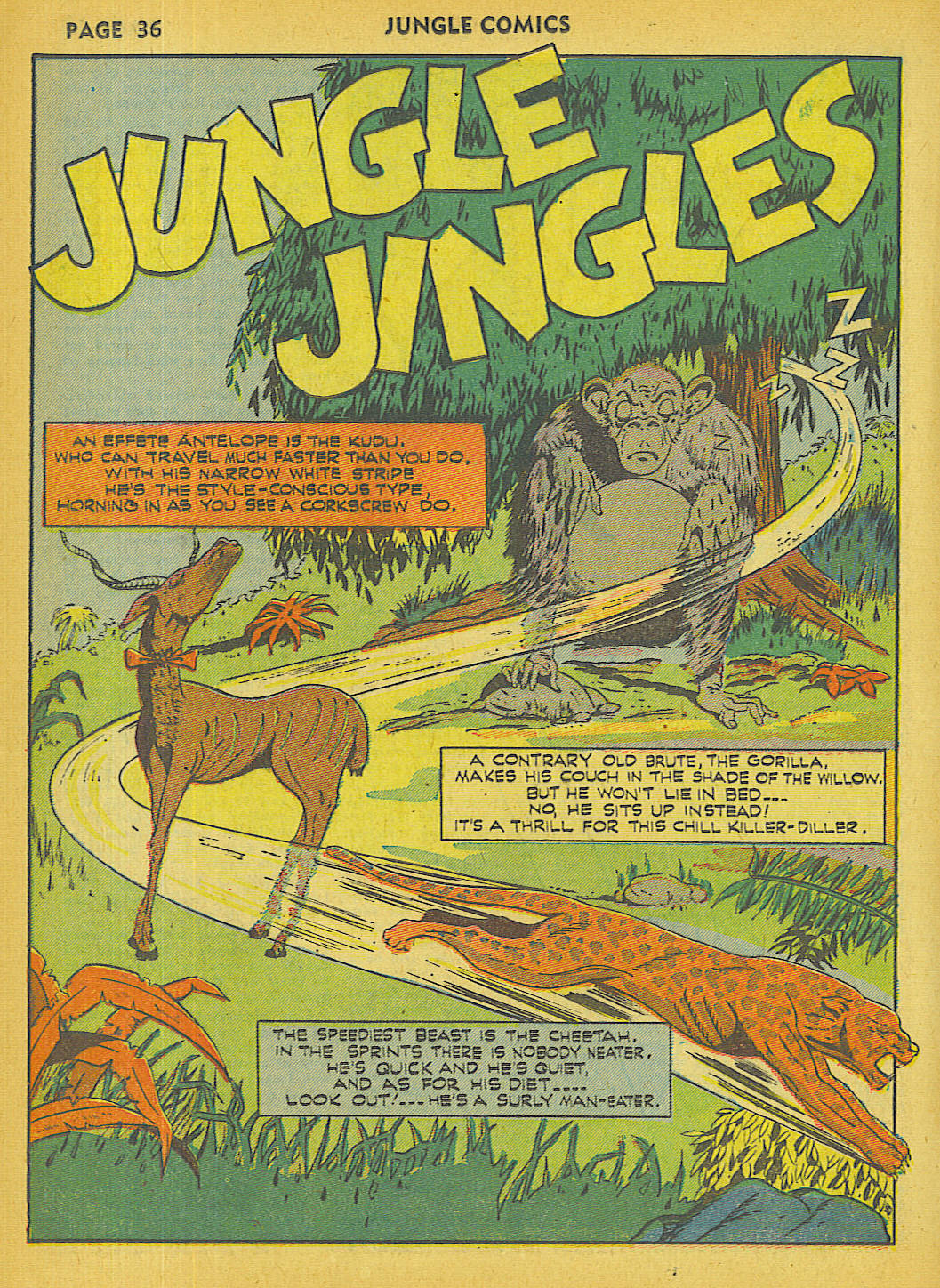 Read online Jungle Comics comic -  Issue #27 - 38