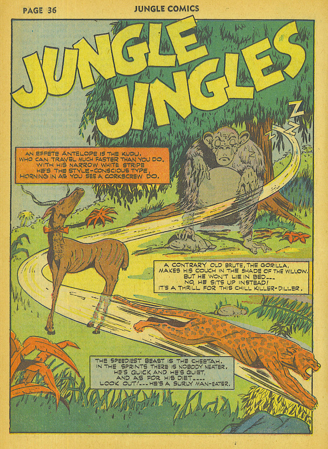 Read online Jungle Comics comic -  Issue #27 - 38