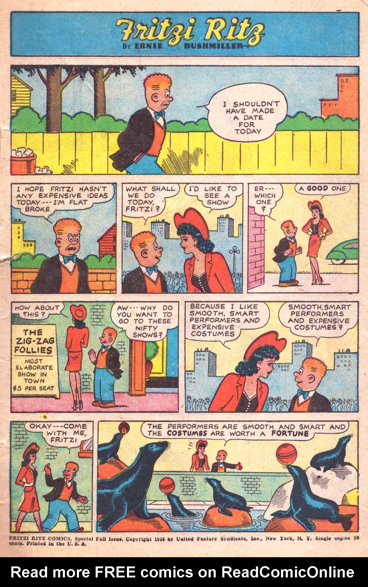 Read online Fritzi Ritz (1948) comic -  Issue #1 - 3