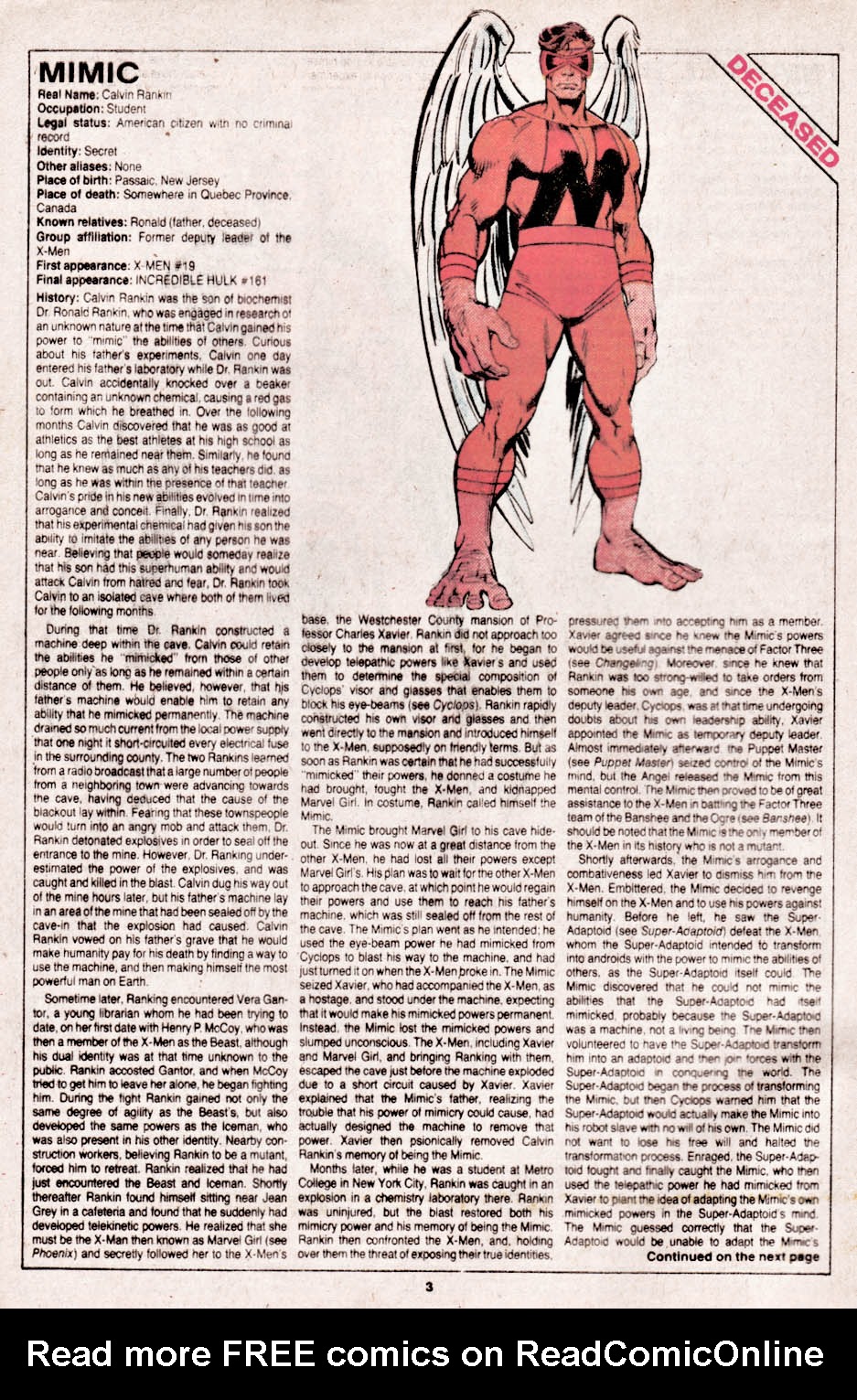 Read online The Official Handbook of the Marvel Universe comic -  Issue #14 - 4