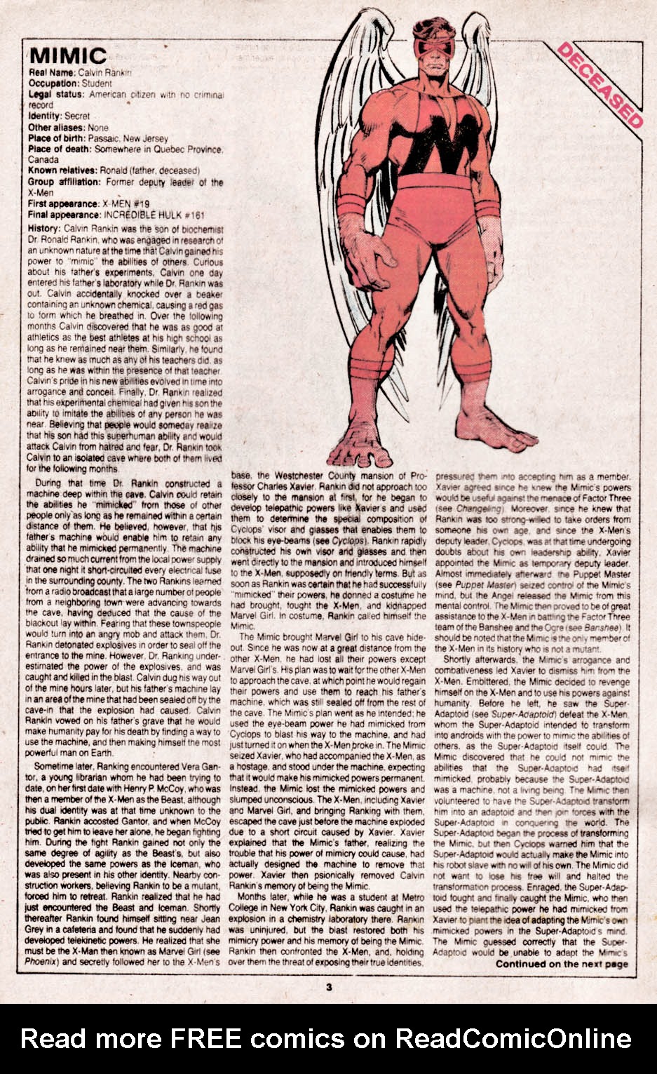 The Official Handbook of the Marvel Universe issue 14 - Page 4