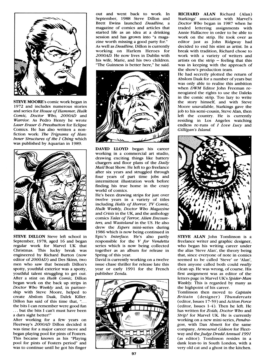 Read online Marvel Graphic Novel comic -  Issue #4 Abslom Daak, Dalek Killer - 91