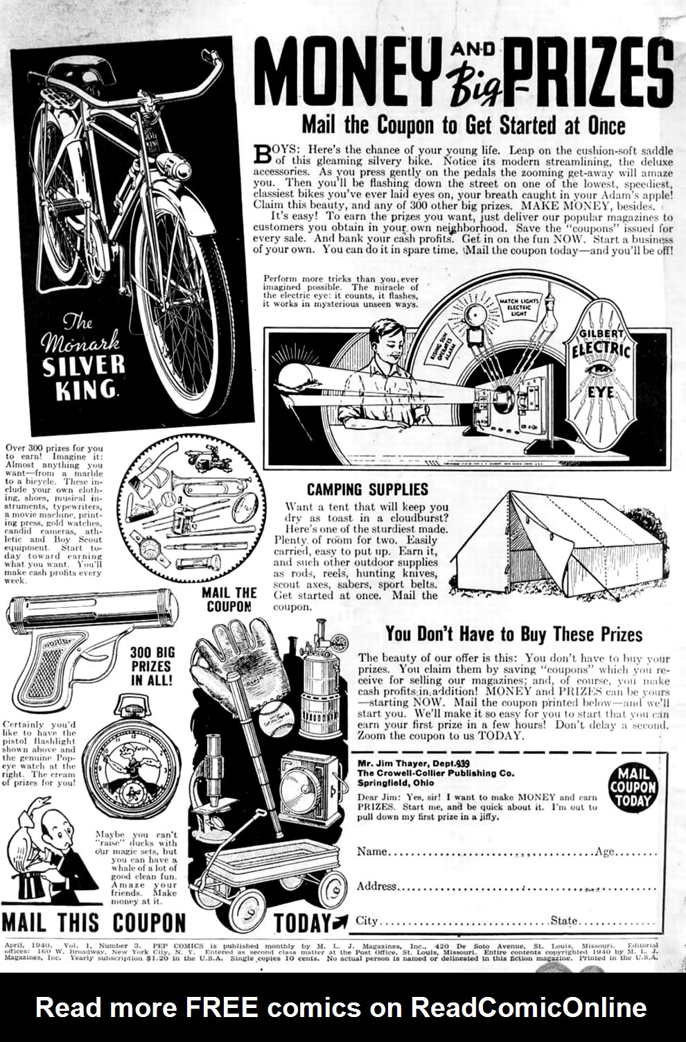 Read online Pep Comics comic -  Issue #3 - 2