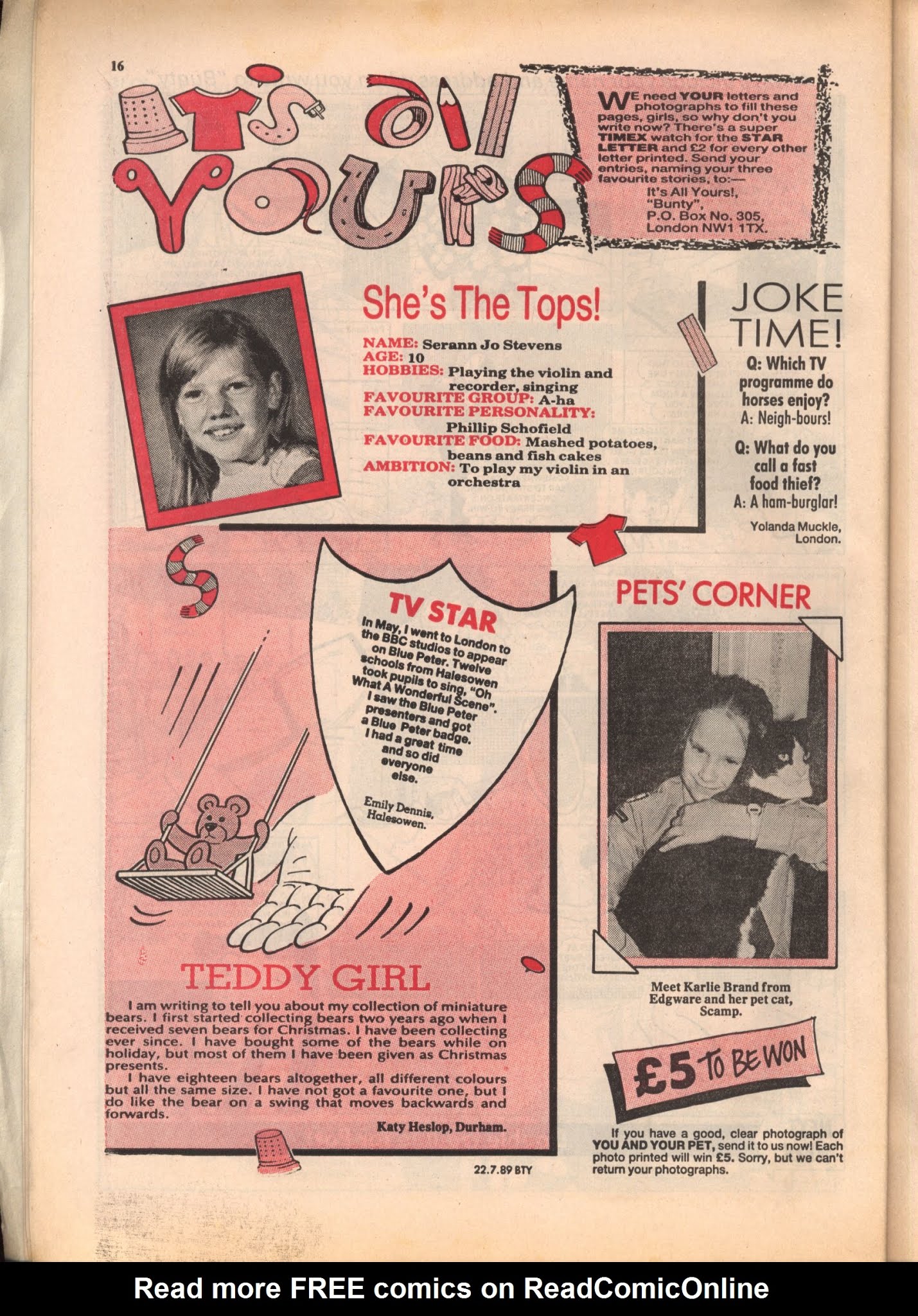 Read online Bunty comic -  Issue #1645 - 16