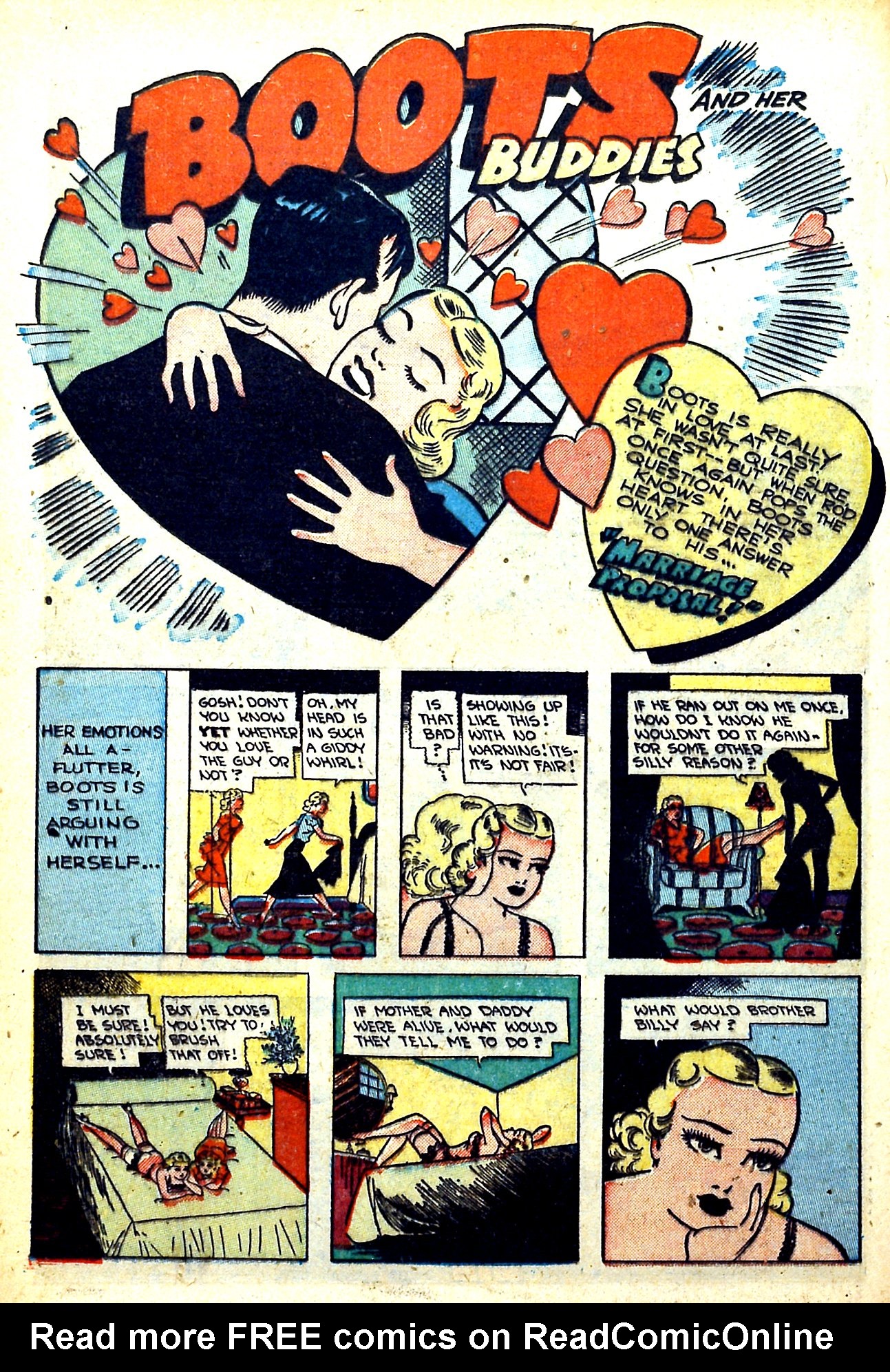 Read online Boots and Her Buddies (1948) comic -  Issue #8 - 16