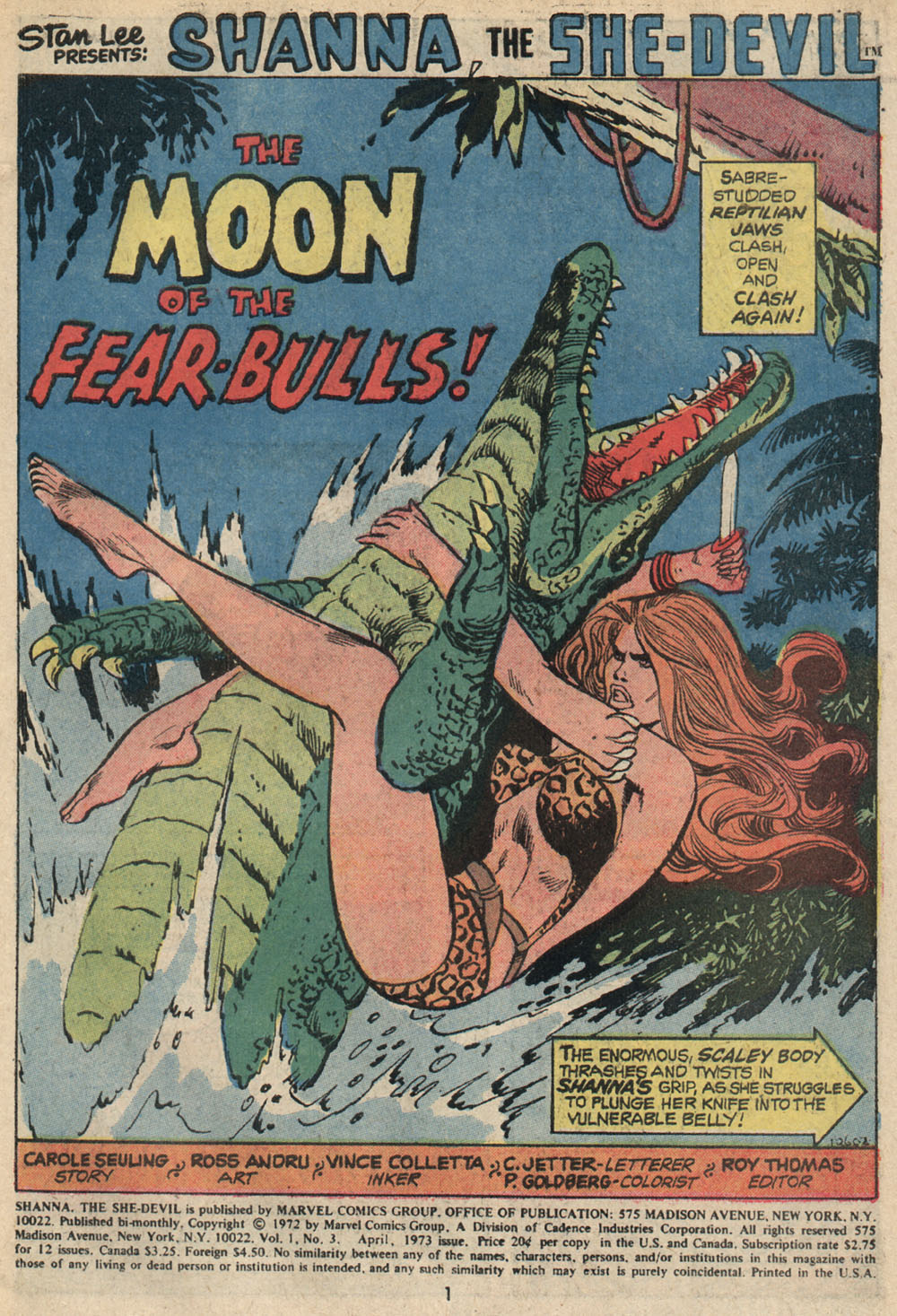 Read online Shanna, the She-Devil (1972) comic -  Issue #3 - 2