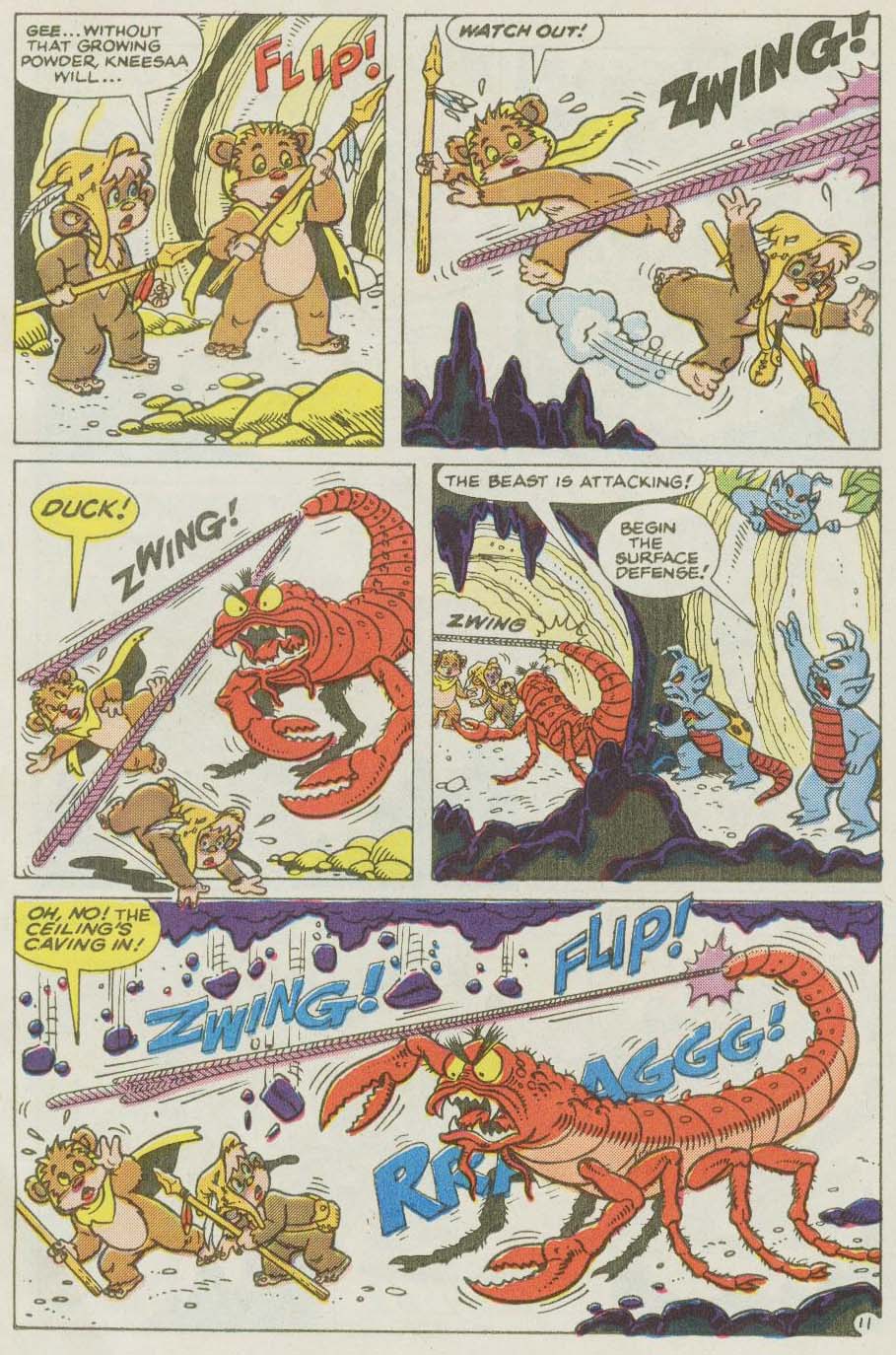 Read online Ewoks (1987) comic -  Issue #11 - 12