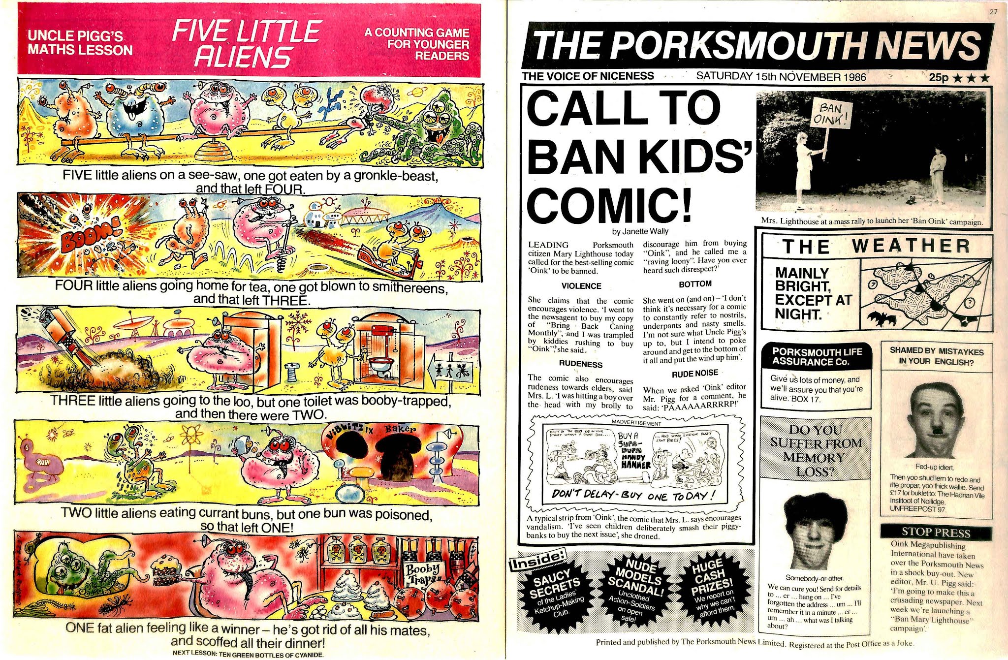 Read online Oink! comic -  Issue #15 - 14