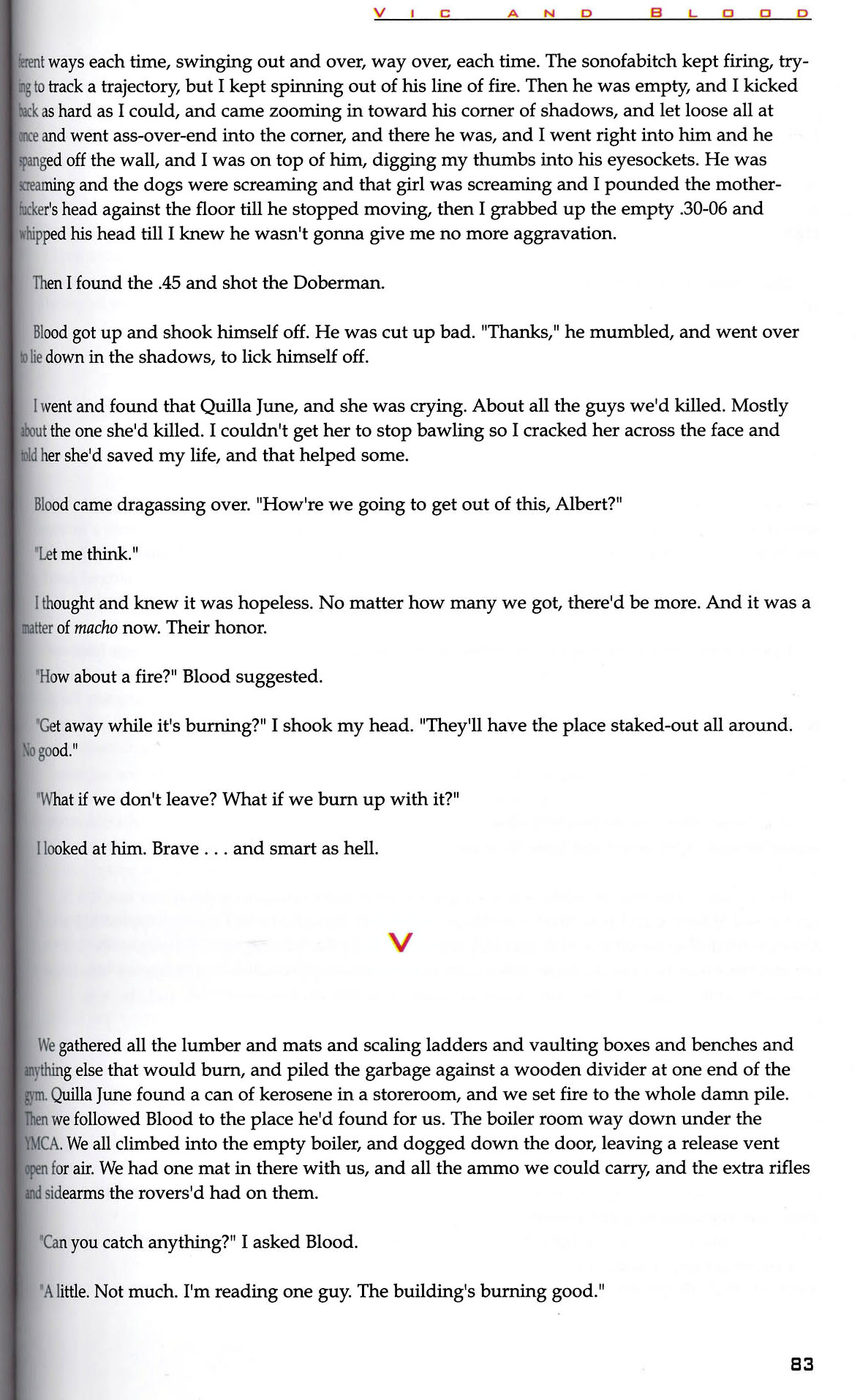 Read online Vic and Blood comic -  Issue # TPB - 84