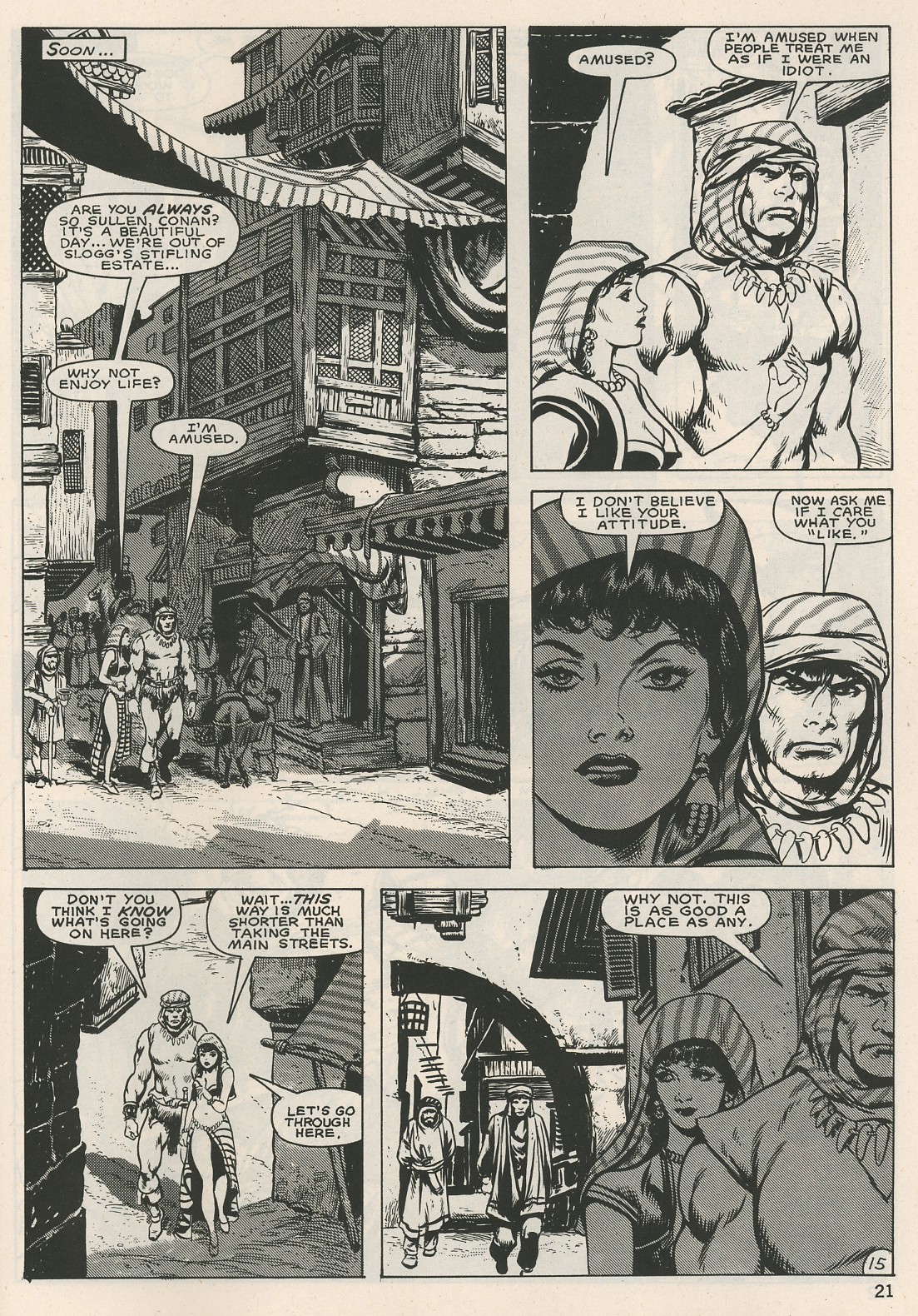 Read online The Savage Sword Of Conan comic -  Issue #125 - 21