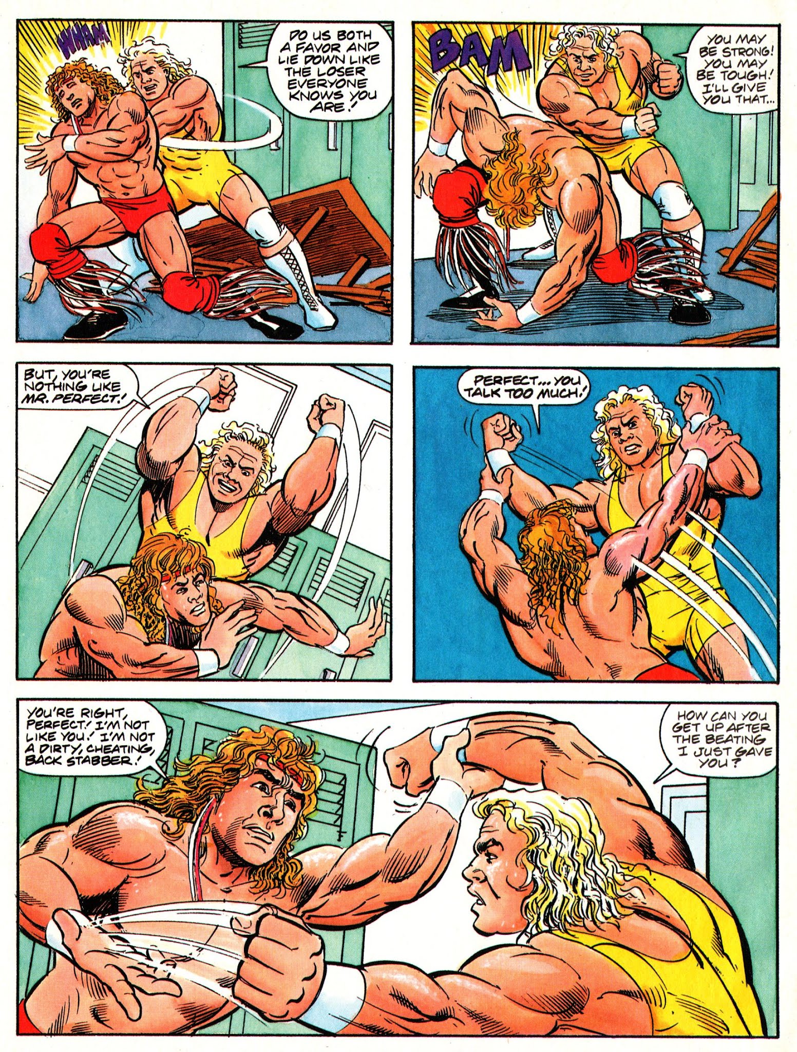 Read online WWF Battlemania comic -  Issue #1 - 10