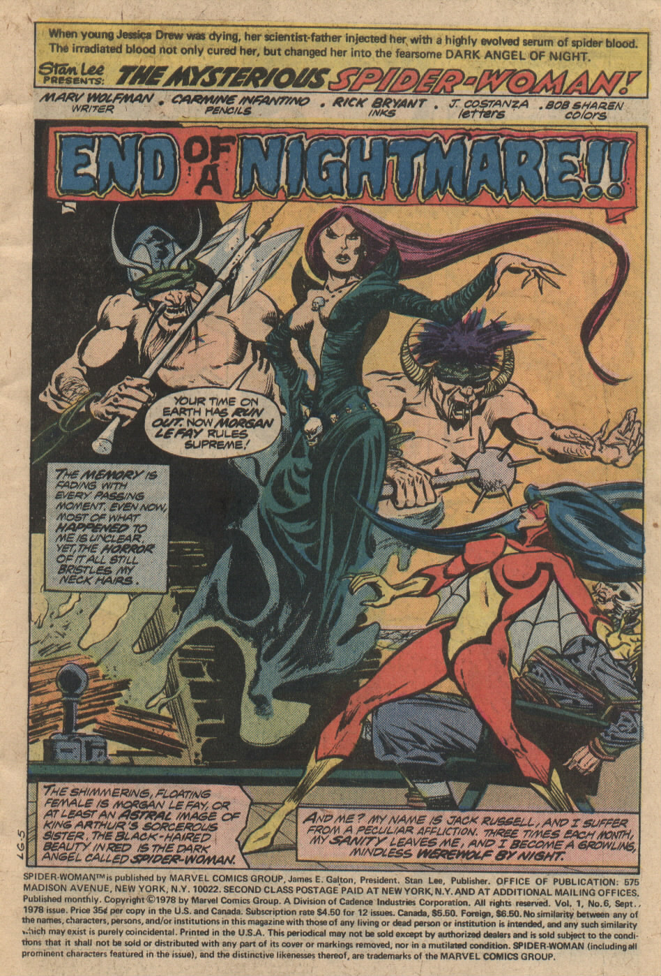 Read online Spider-Woman (1978) comic -  Issue #6 - 2