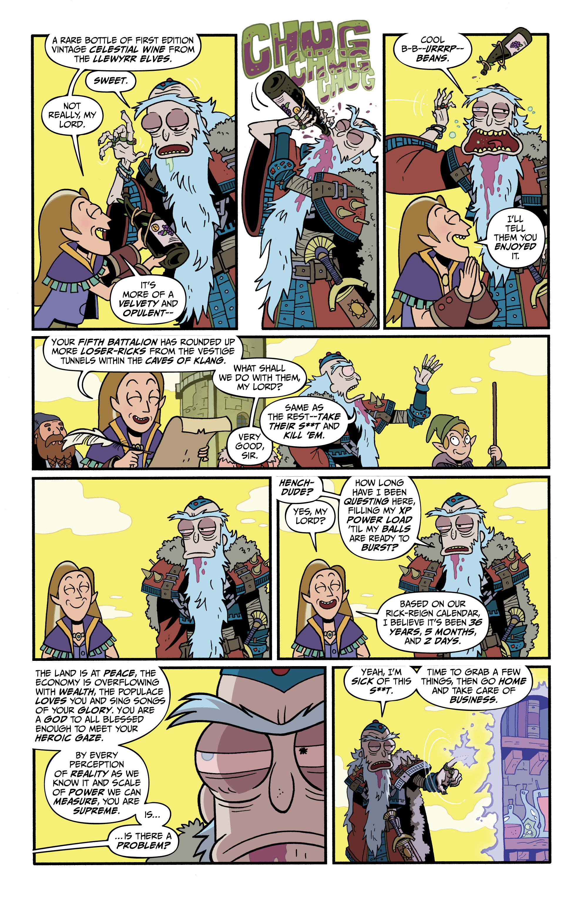 Read online Rick and Morty vs. Dungeons & Dragons II: Painscape comic -  Issue #4 - 9