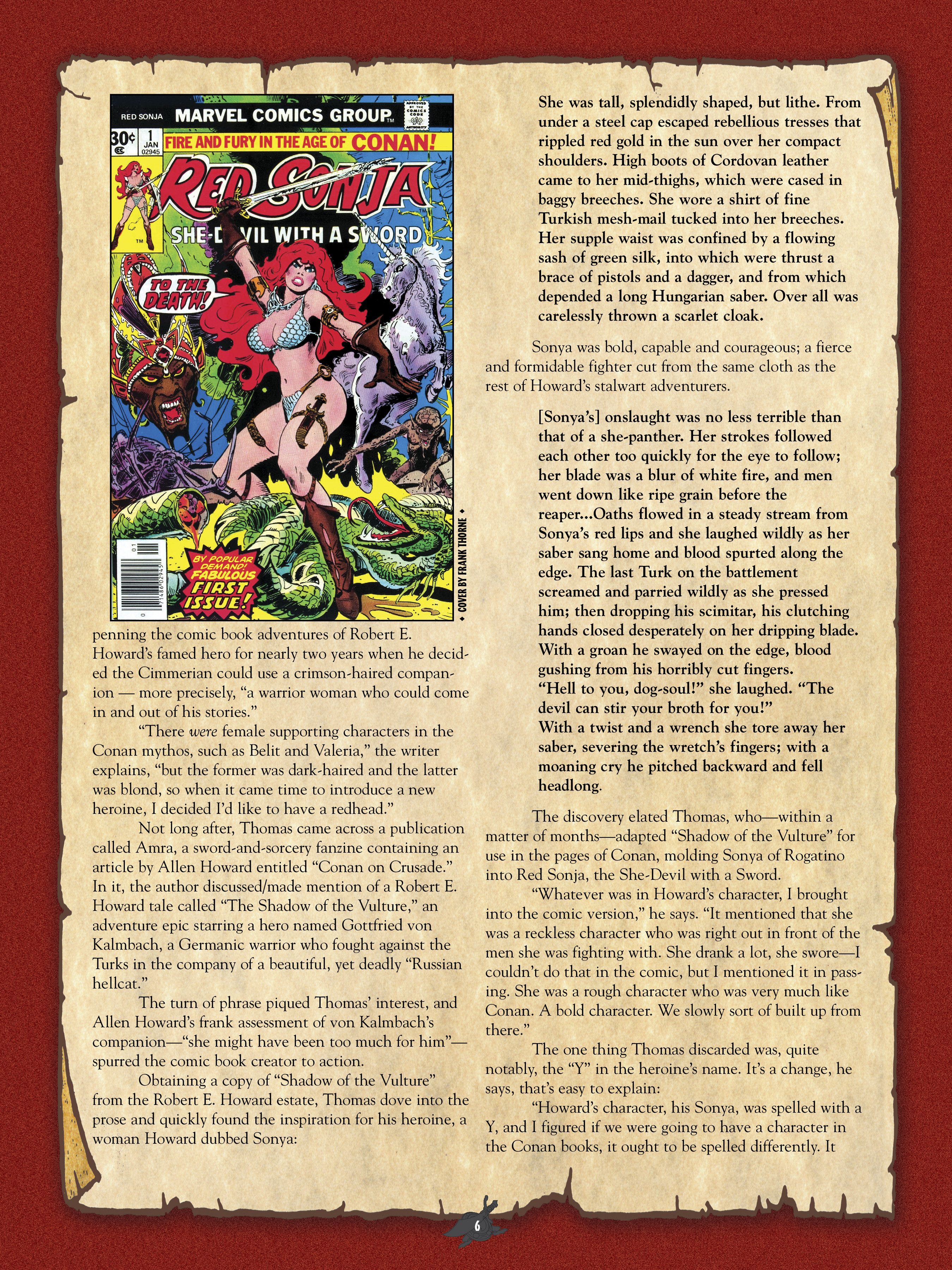 Read online The Art of Red Sonja comic -  Issue # TPB 1 (Part 1) - 7