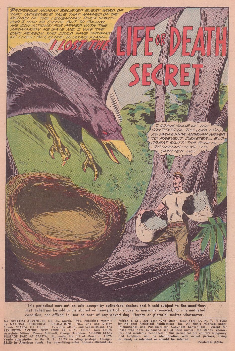 Read online My Greatest Adventure comic -  Issue #65 - 3
