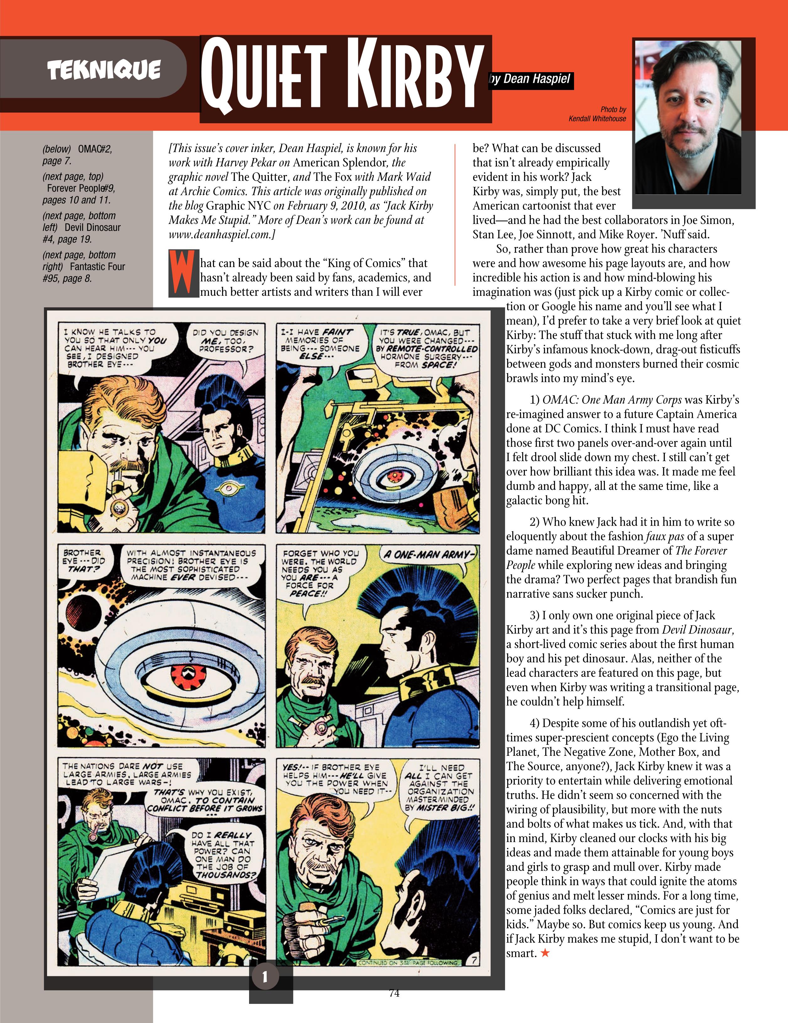 Read online The Jack Kirby Collector comic -  Issue #72 - 76