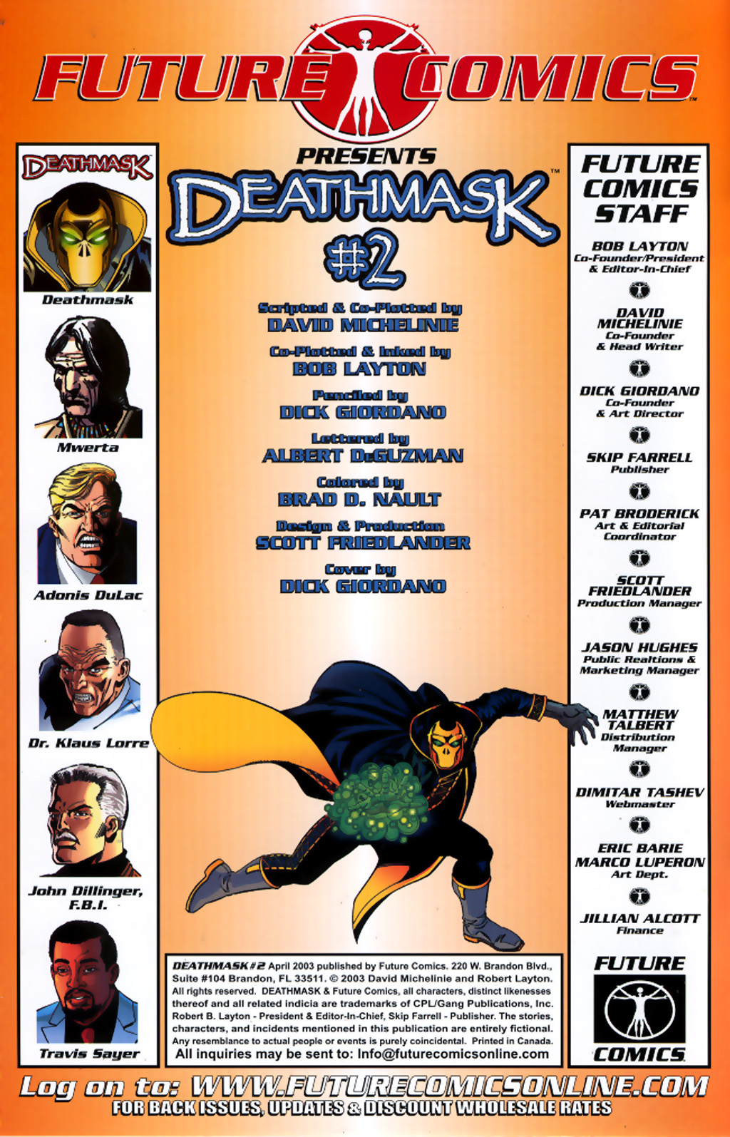Read online Deathmask comic -  Issue #2 - 2