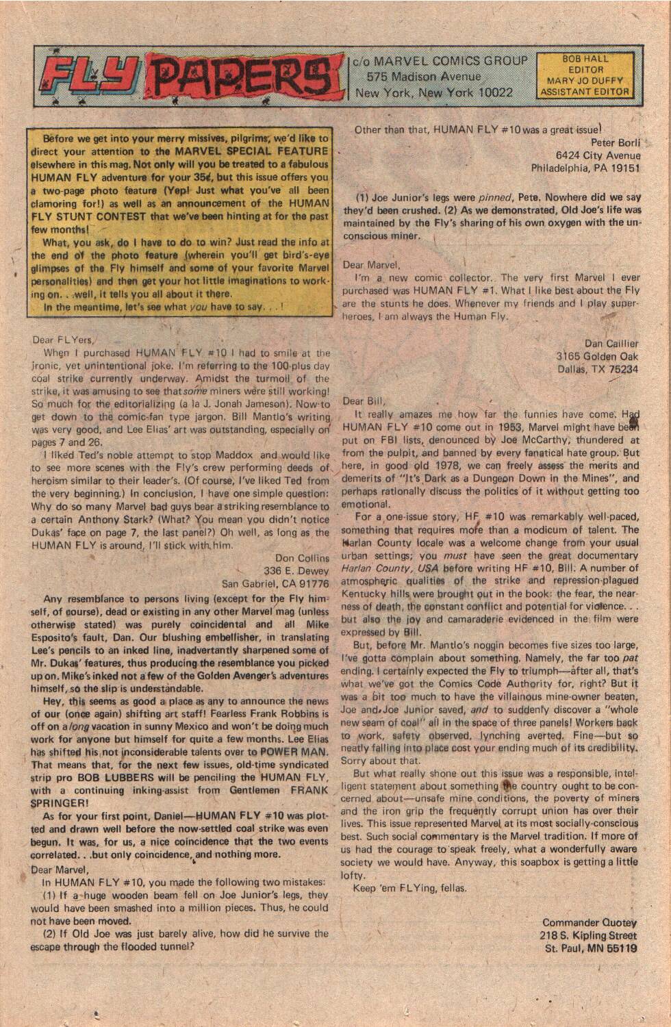 Read online The Human Fly comic -  Issue #15 - 18