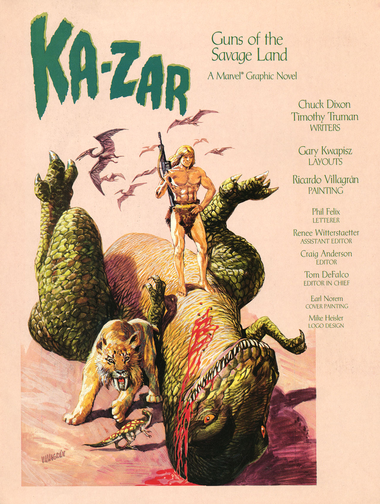 Read online Marvel Graphic Novel comic -  Issue #62 - Ka-Zar - Guns of the Savage Land - 2