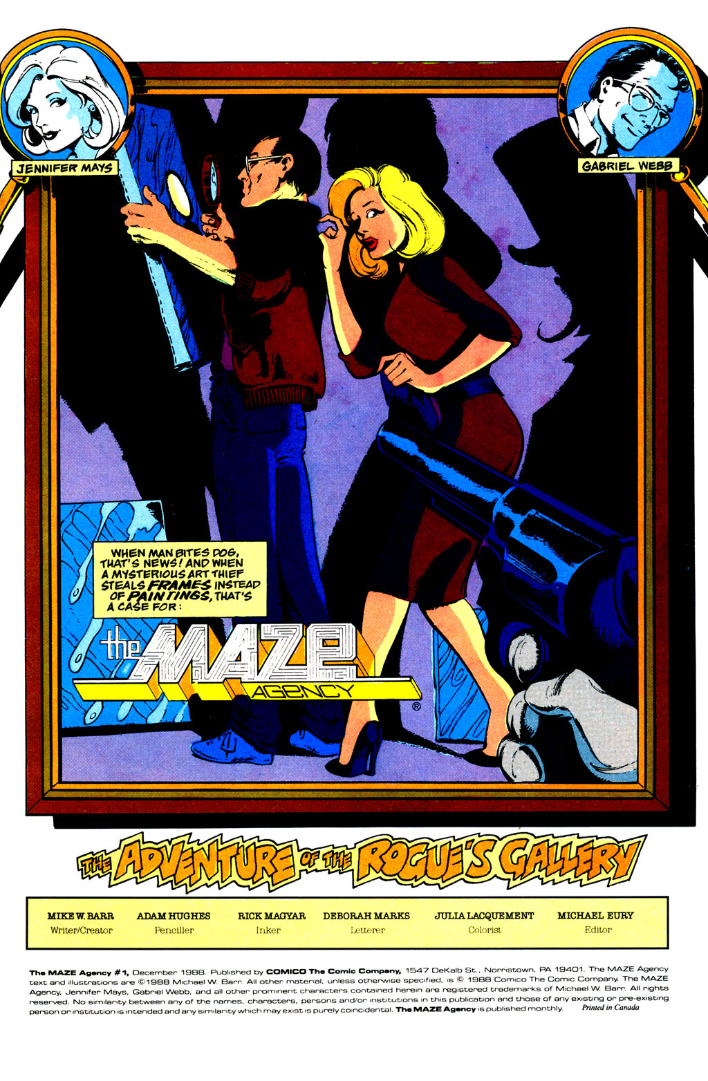 Read online Maze Agency (1988) comic -  Issue #1 - 2