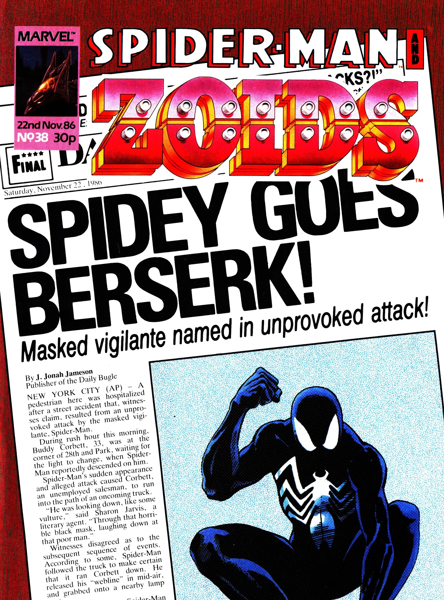 Read online Spider-Man and Zoids comic -  Issue #38 - 1