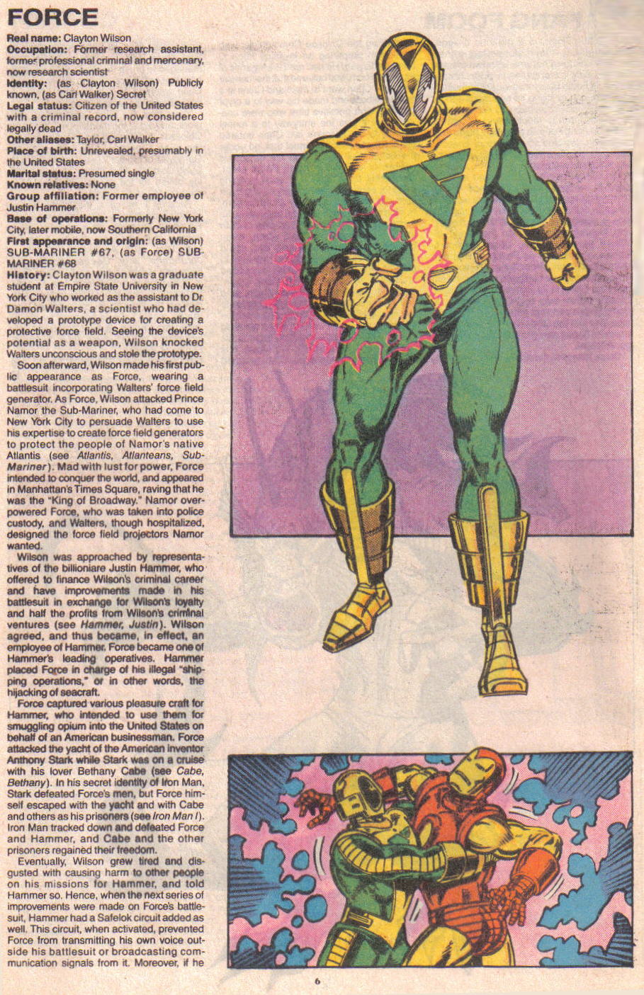 Read online The Official Handbook of the Marvel Universe: Update '89 comic -  Issue #3 - 7