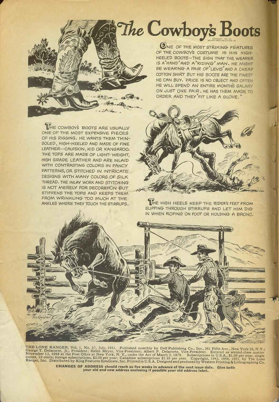 Read online The Lone Ranger (1948) comic -  Issue #37 - 2