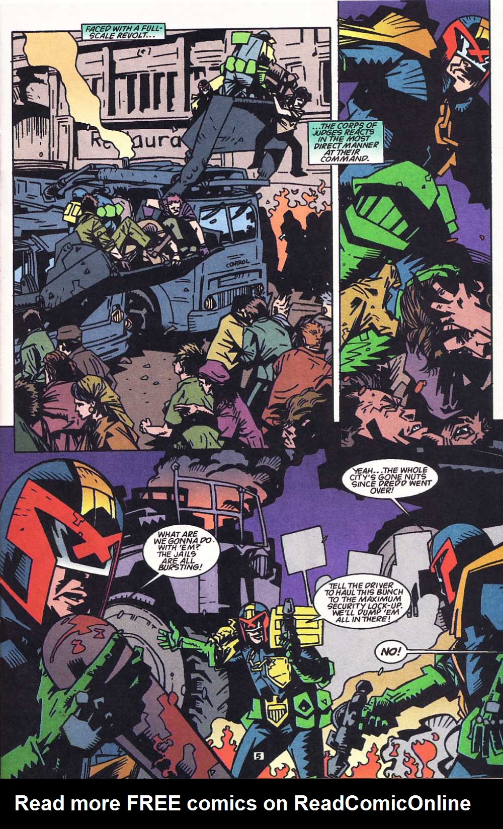 Read online Judge Dredd: Legends of the Law comic -  Issue #10 - 5