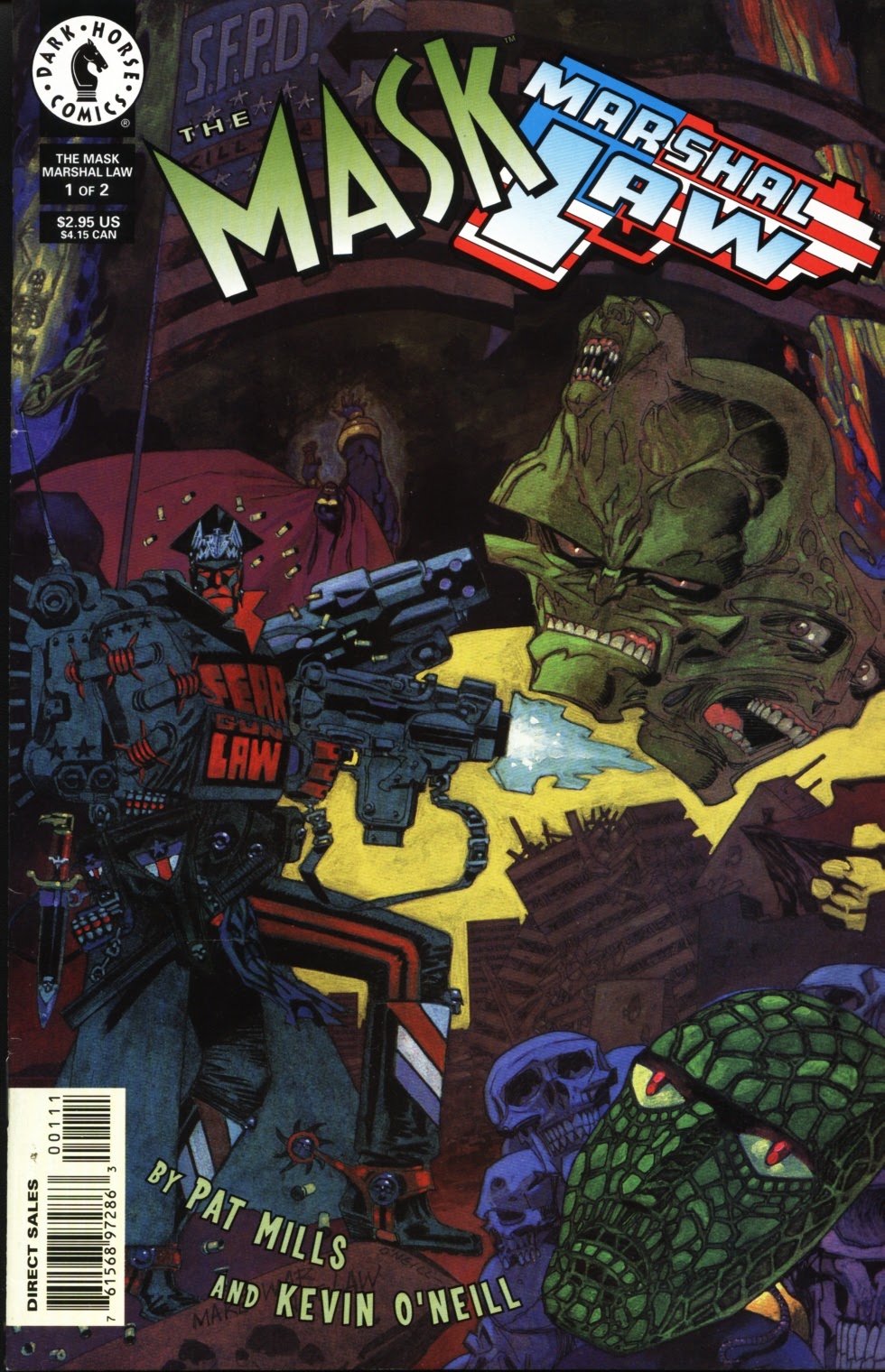 Read online The Mask/Marshal Law comic -  Issue #1 - 1