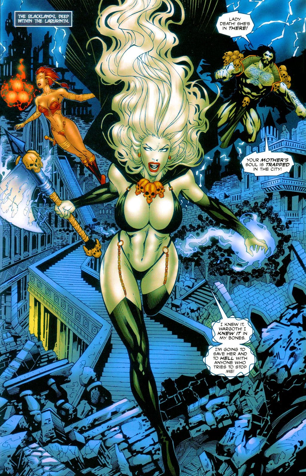 Read online Brian Pulido's Lady Death: Abandon All Hope comic -  Issue #1 - 4