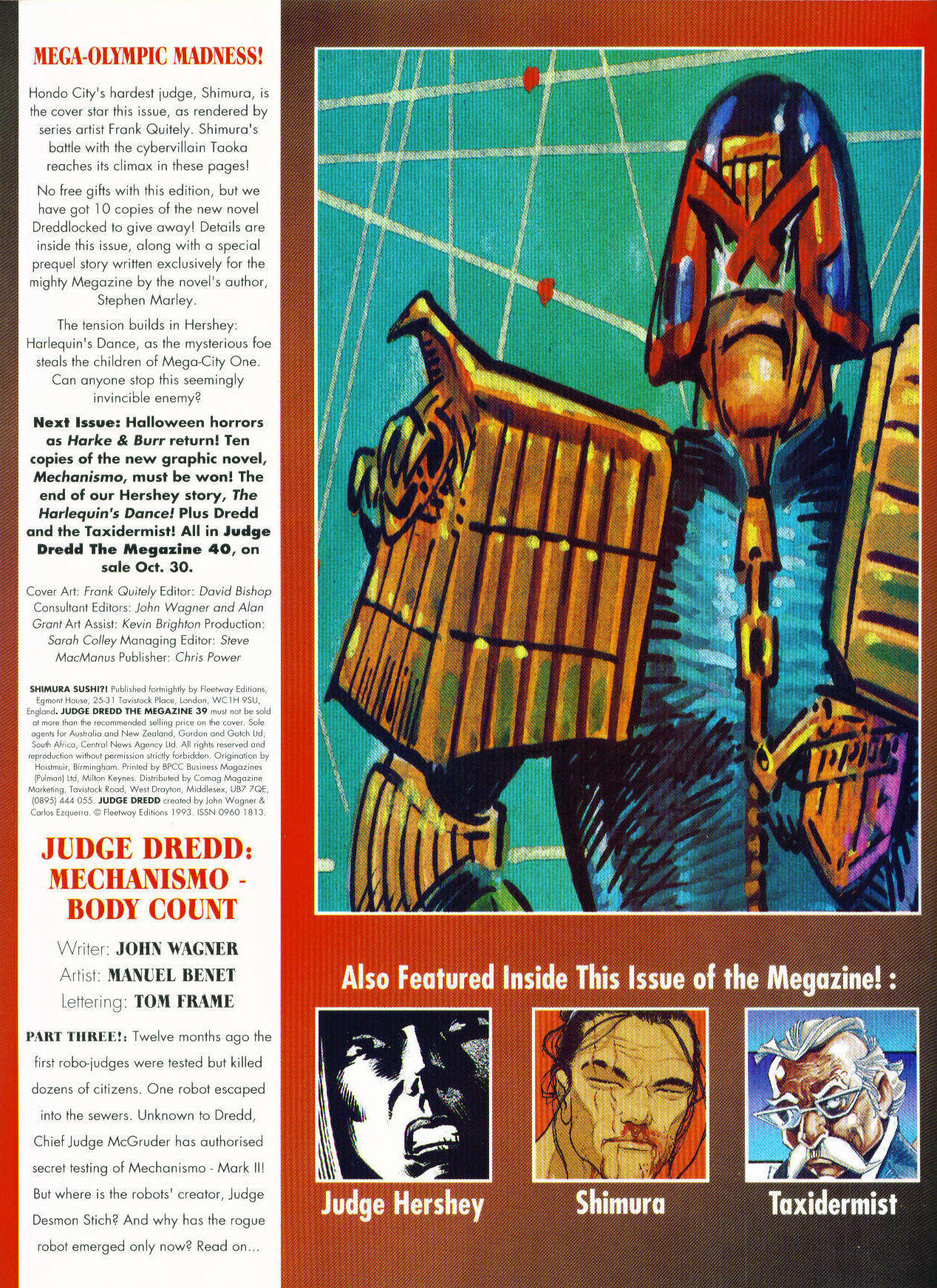 Read online Judge Dredd: The Megazine (vol. 2) comic -  Issue #39 - 2
