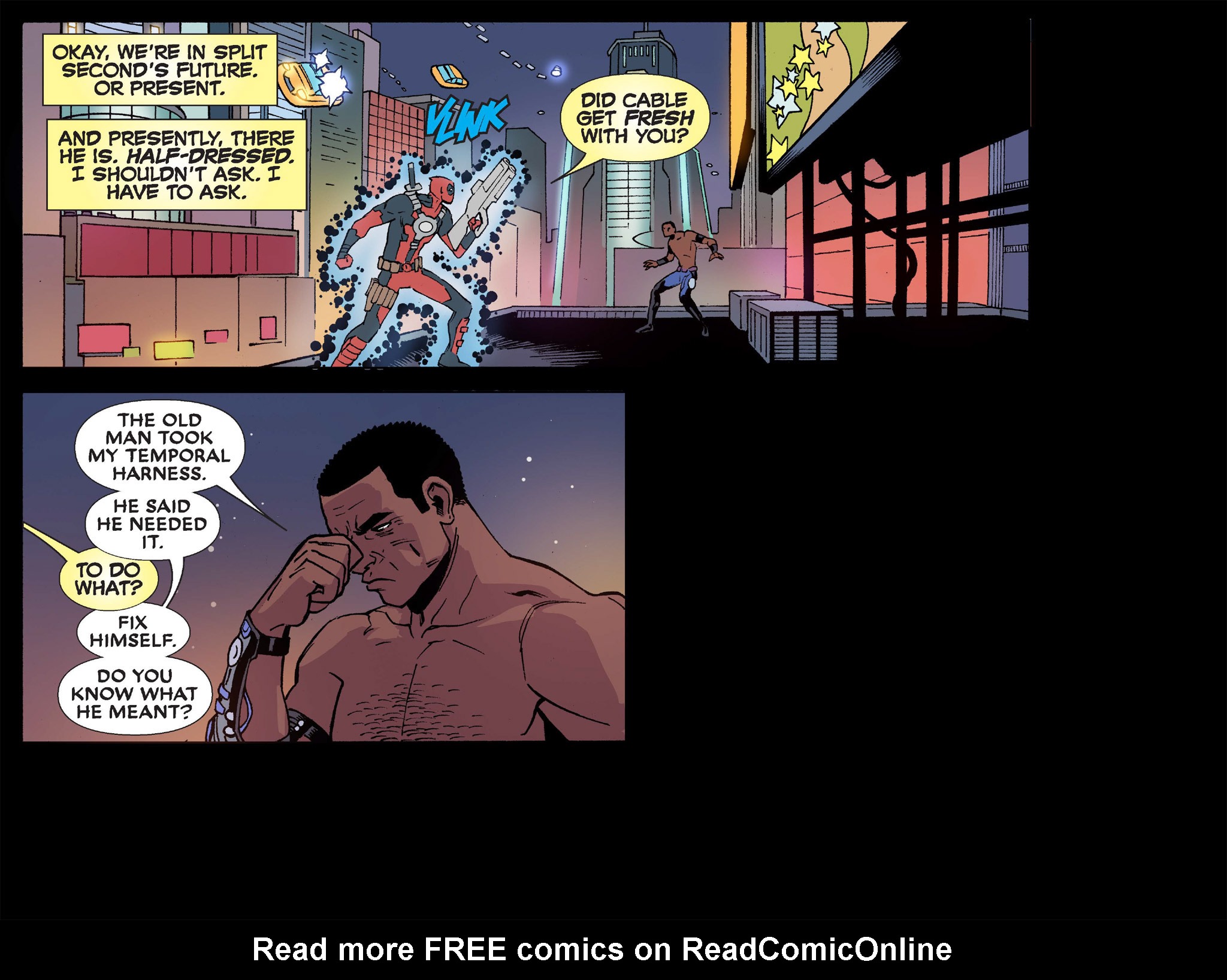 Read online Deadpool & Cable: Split Second Infinite Comic comic -  Issue #6 - 30