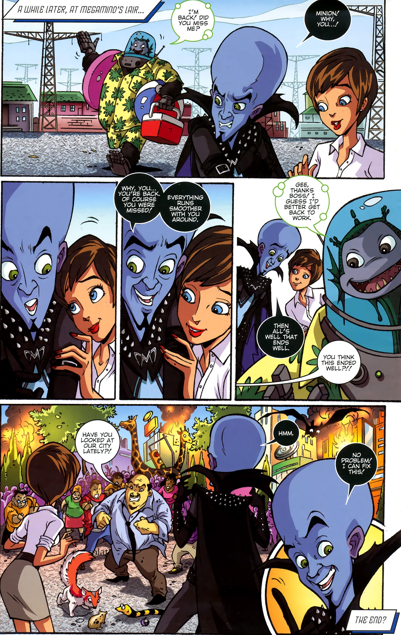 Read online Megamind: Bad. Blue. Brilliant. comic -  Issue #4 - 30