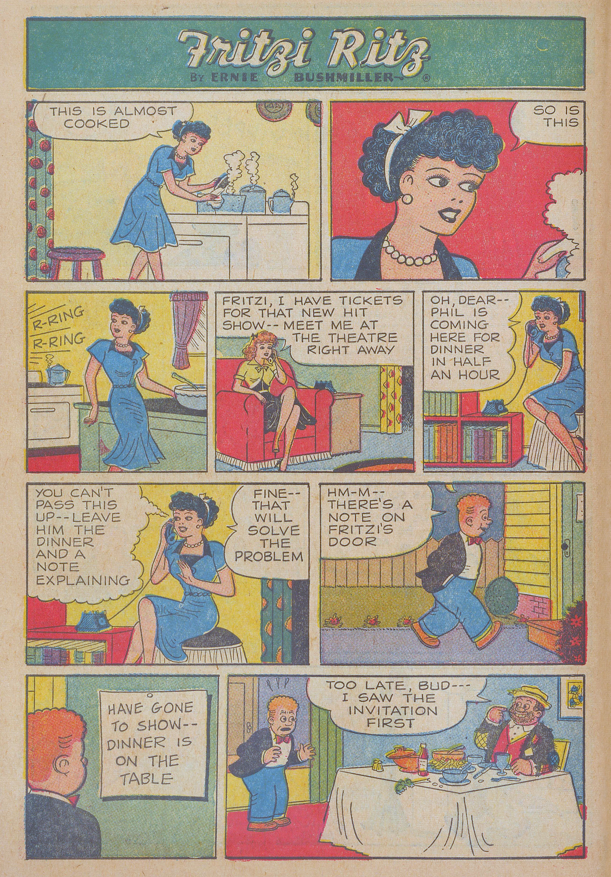 Read online Fritzi Ritz (1953) comic -  Issue #50 - 8
