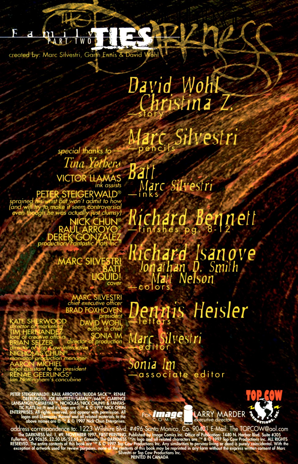 Read online The Darkness (1996) comic -  Issue #9 - 2