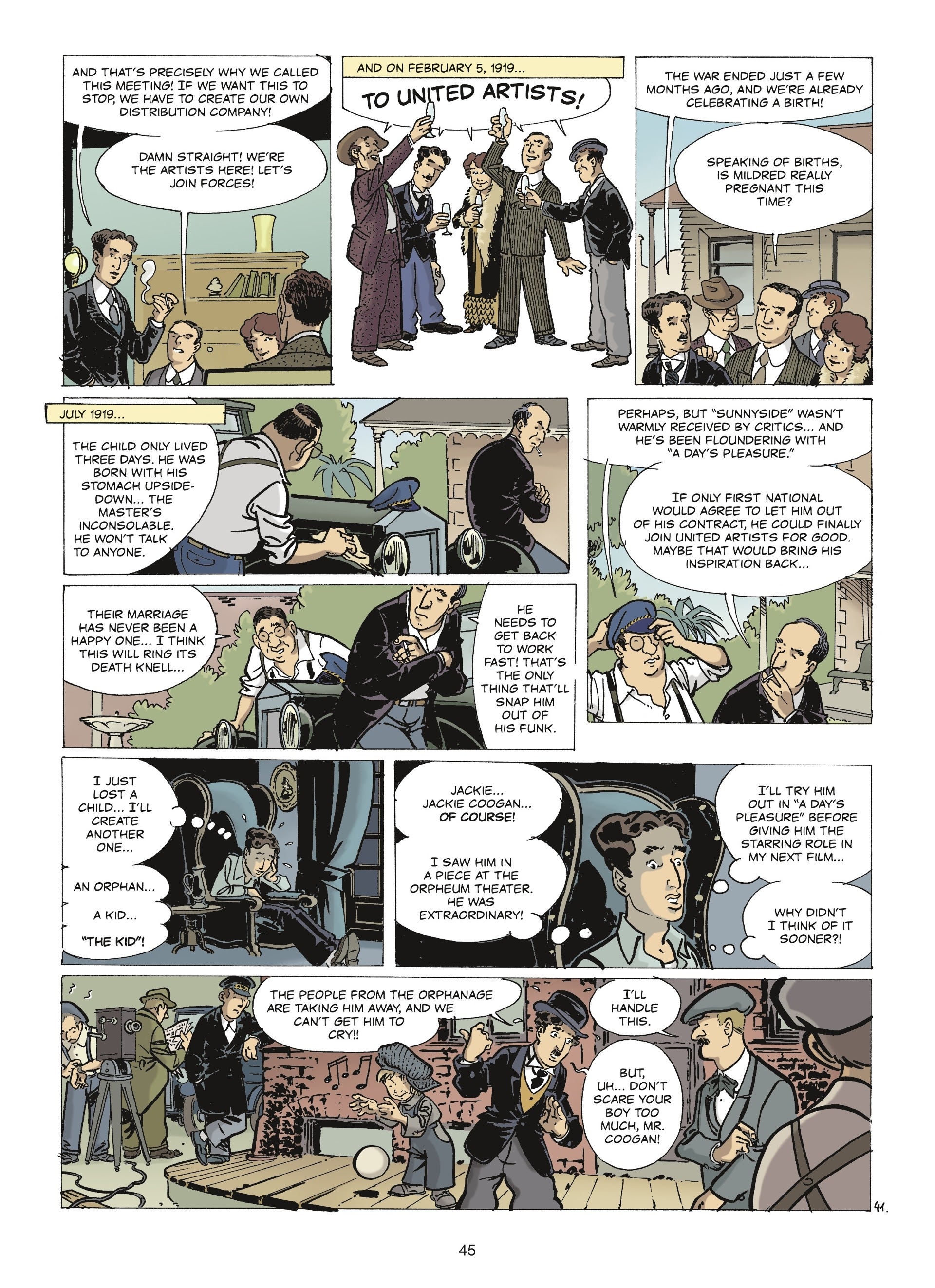 Read online The Stars of History: Charlie Chaplin comic -  Issue # TPB - 43