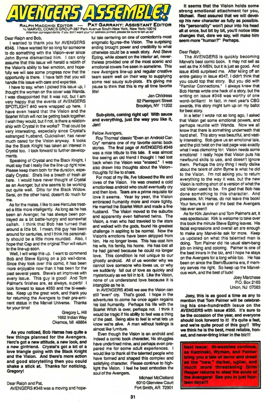 Read online The Avengers (1963) comic -  Issue #351 - 23