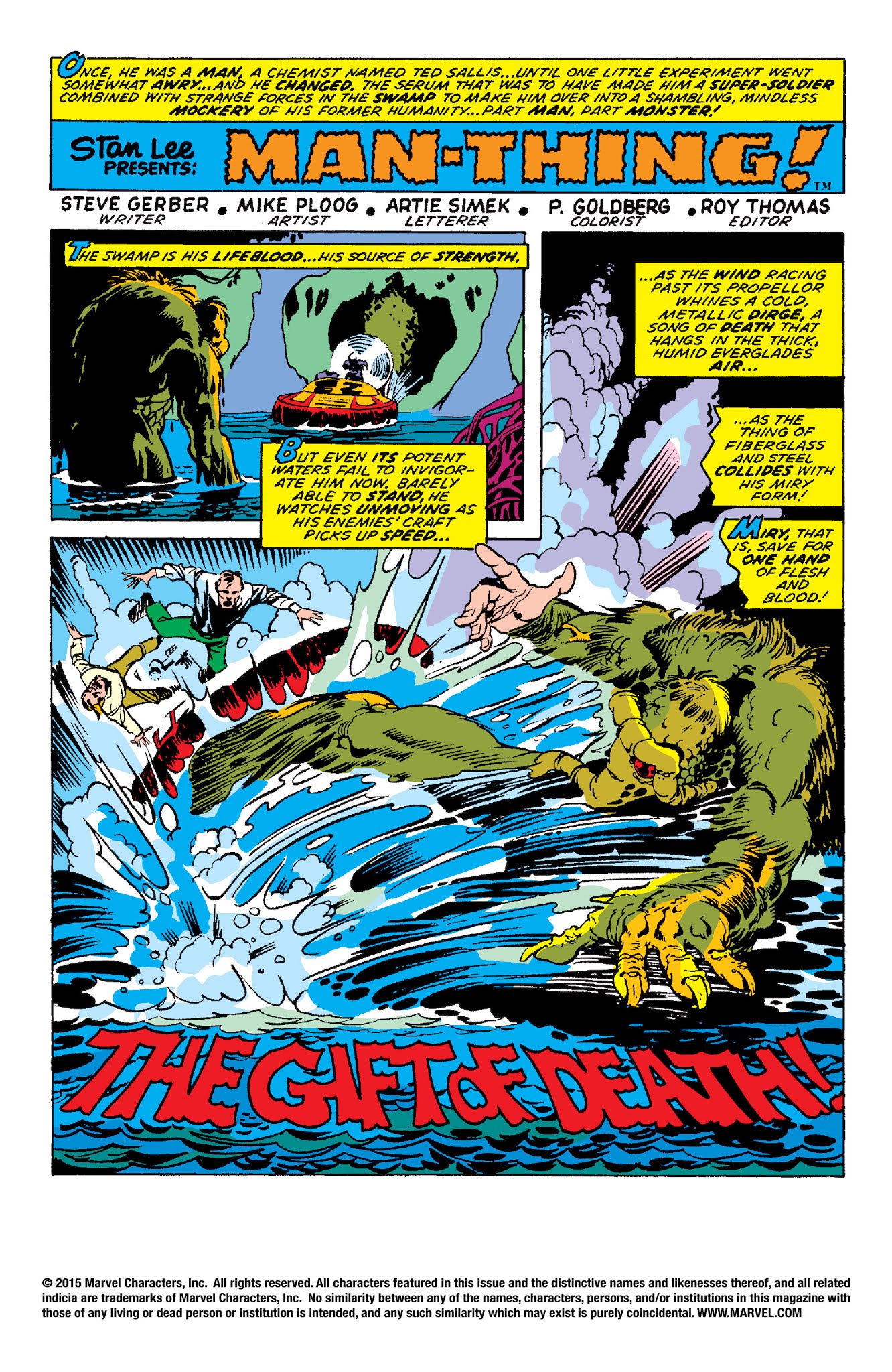 Read online Man-Thing by Steve Gerber: The Complete Collection comic -  Issue # TPB 1 (Part 5) - 3