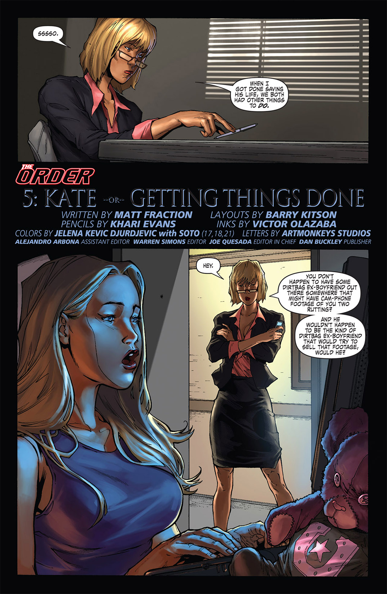 Read online The Order (2007) comic -  Issue #5 - 5