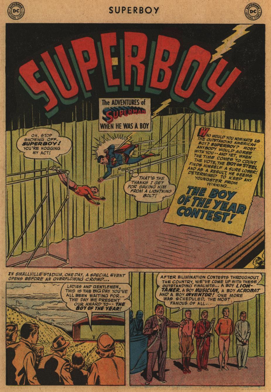 Read online Superboy (1949) comic -  Issue #57 - 12