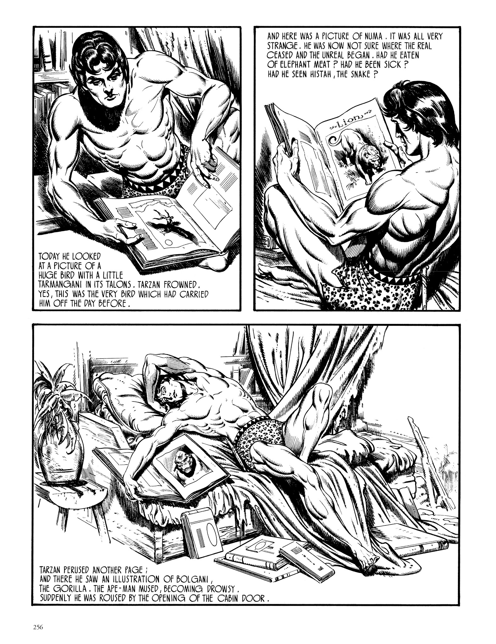 Read online Edgar Rice Burroughs' Tarzan: Burne Hogarth's Lord of the Jungle comic -  Issue # TPB - 255