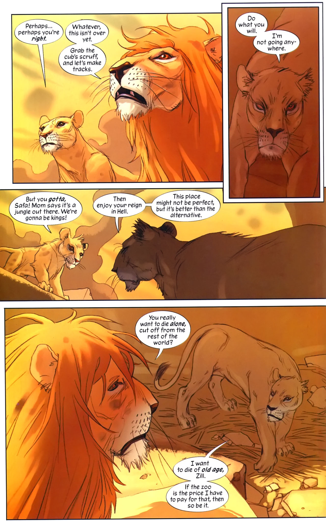 Read online Pride of Baghdad comic -  Issue # Full - 31