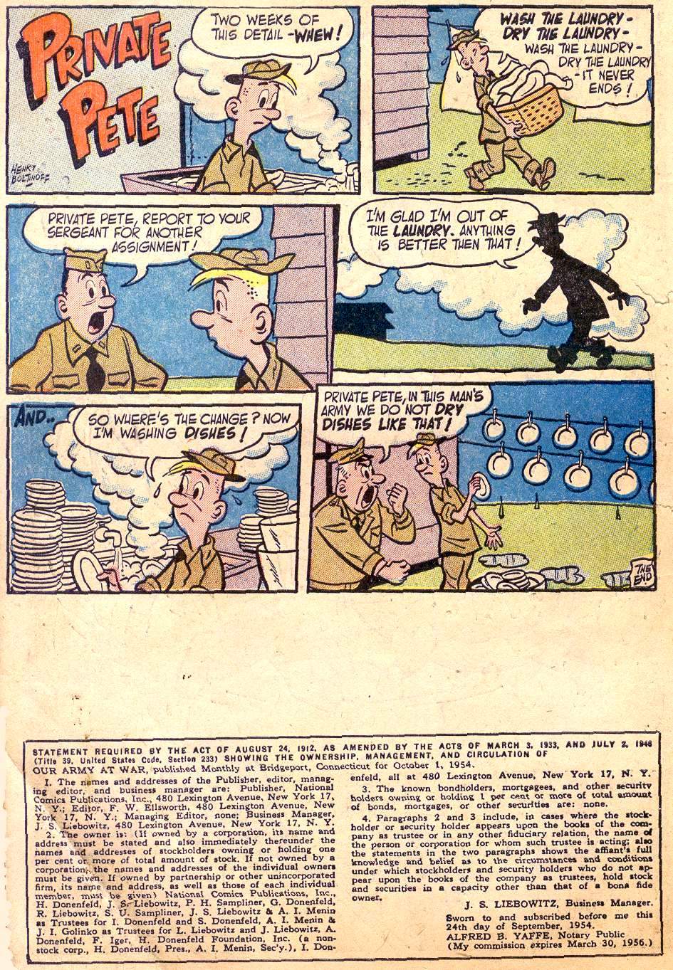 Read online Our Army at War (1952) comic -  Issue #31 - 10