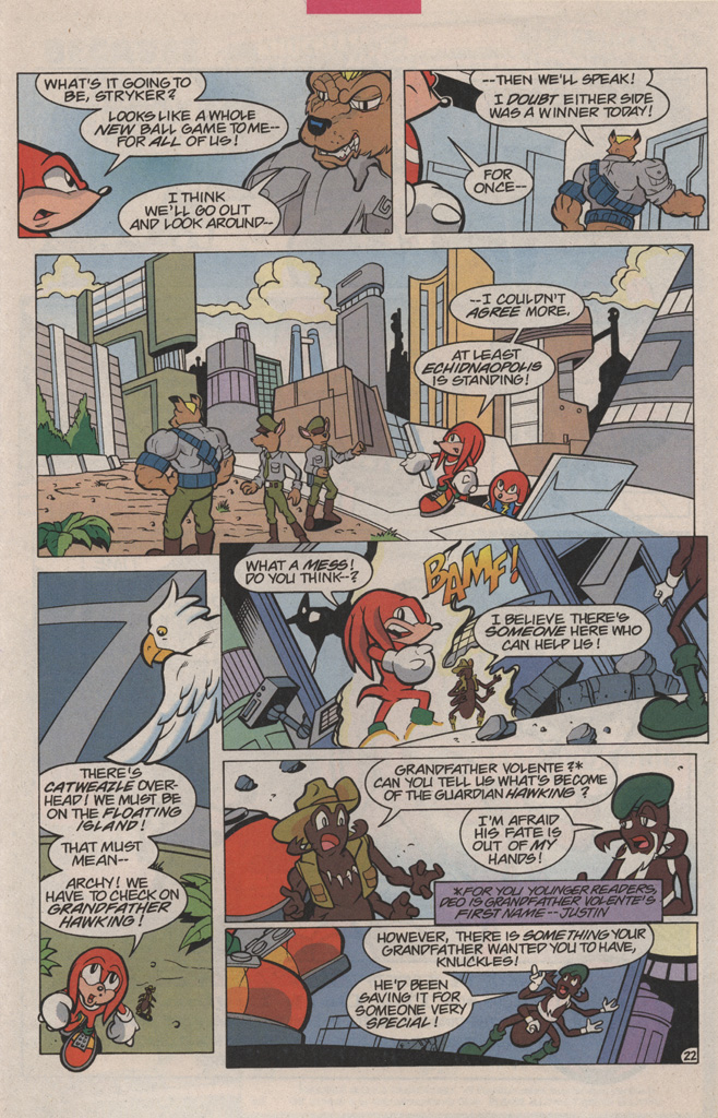 Read online Knuckles the Echidna comic -  Issue #6 - 29
