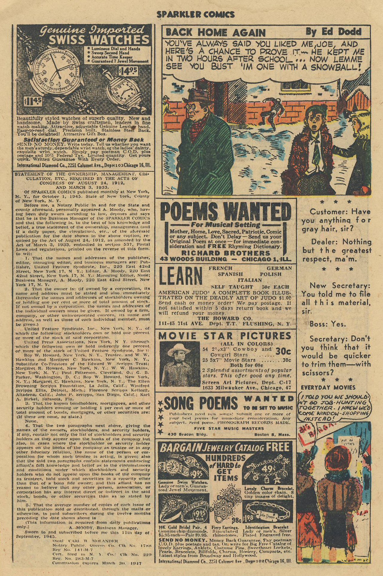 Read online Sparkler Comics comic -  Issue #51 - 34