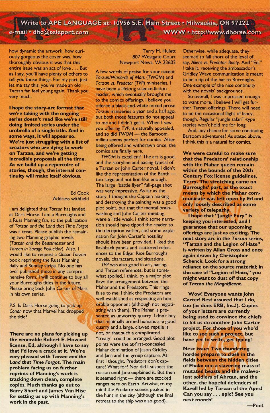 Read online Tarzan (1996) comic -  Issue #3 - 28