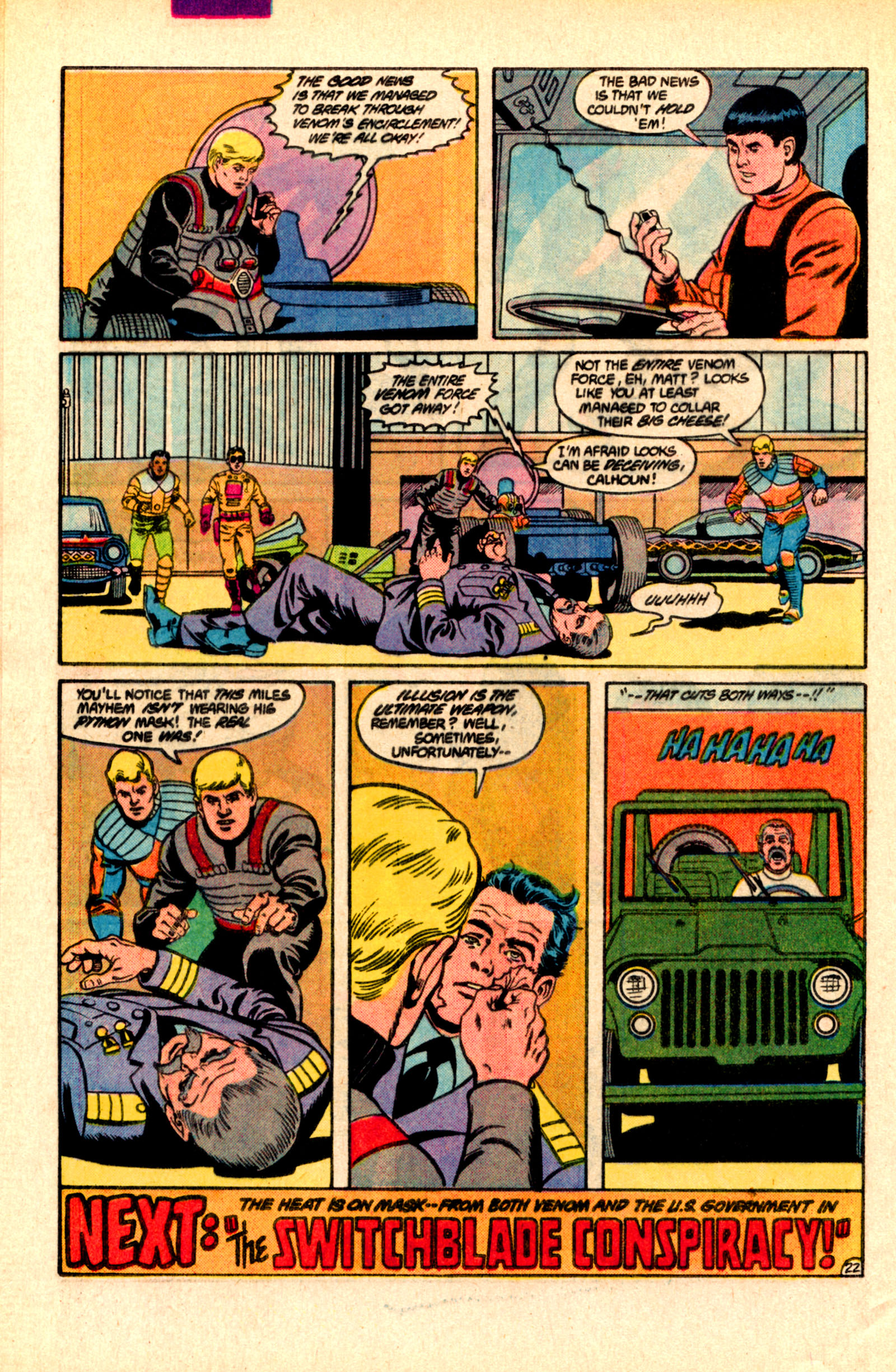 Read online MASK (1987) comic -  Issue #2 - 32