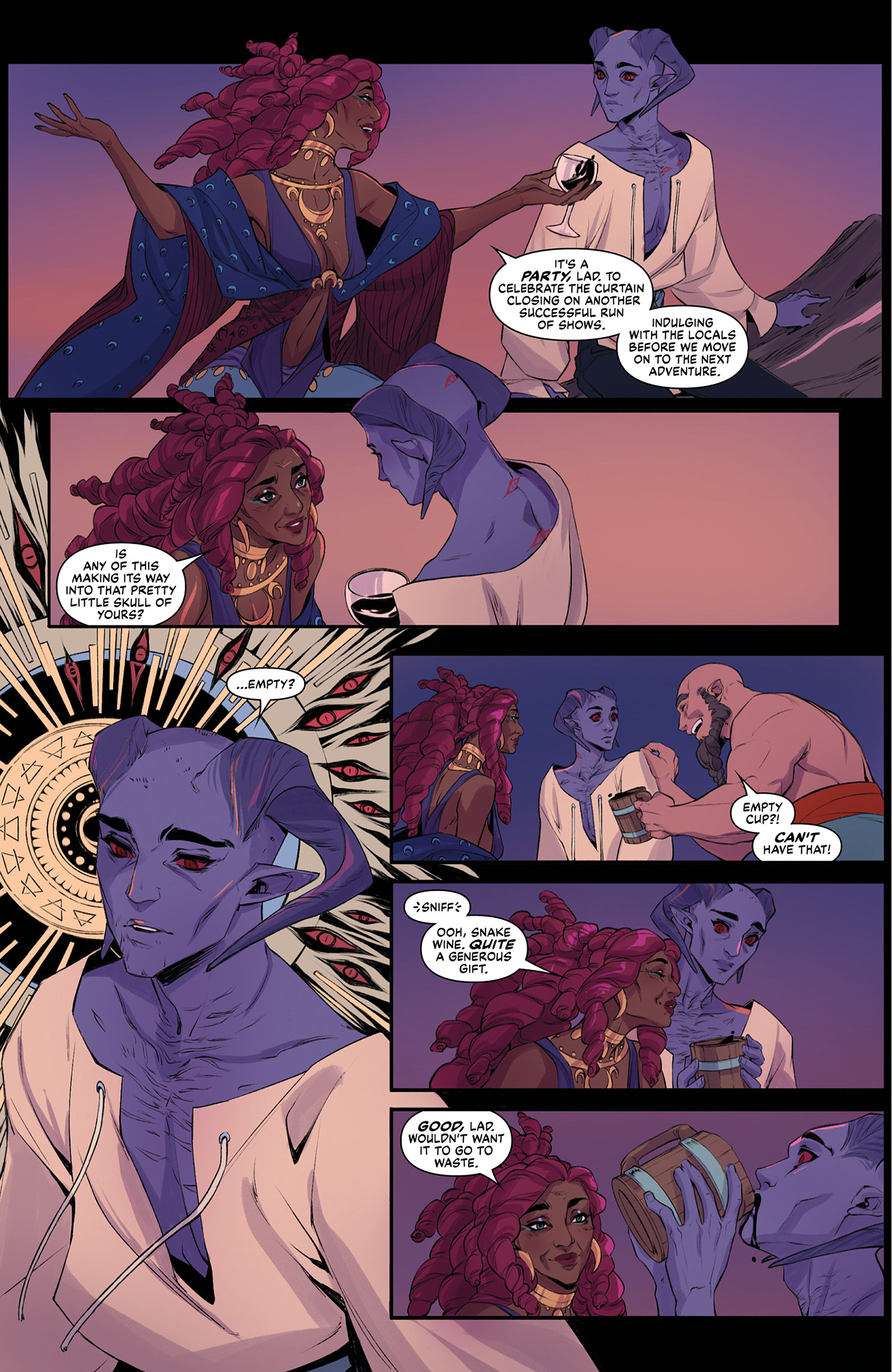 Read online Critical Role: The Mighty Nein Origins - Mollymauk Tealeaf comic -  Issue # Full - 14