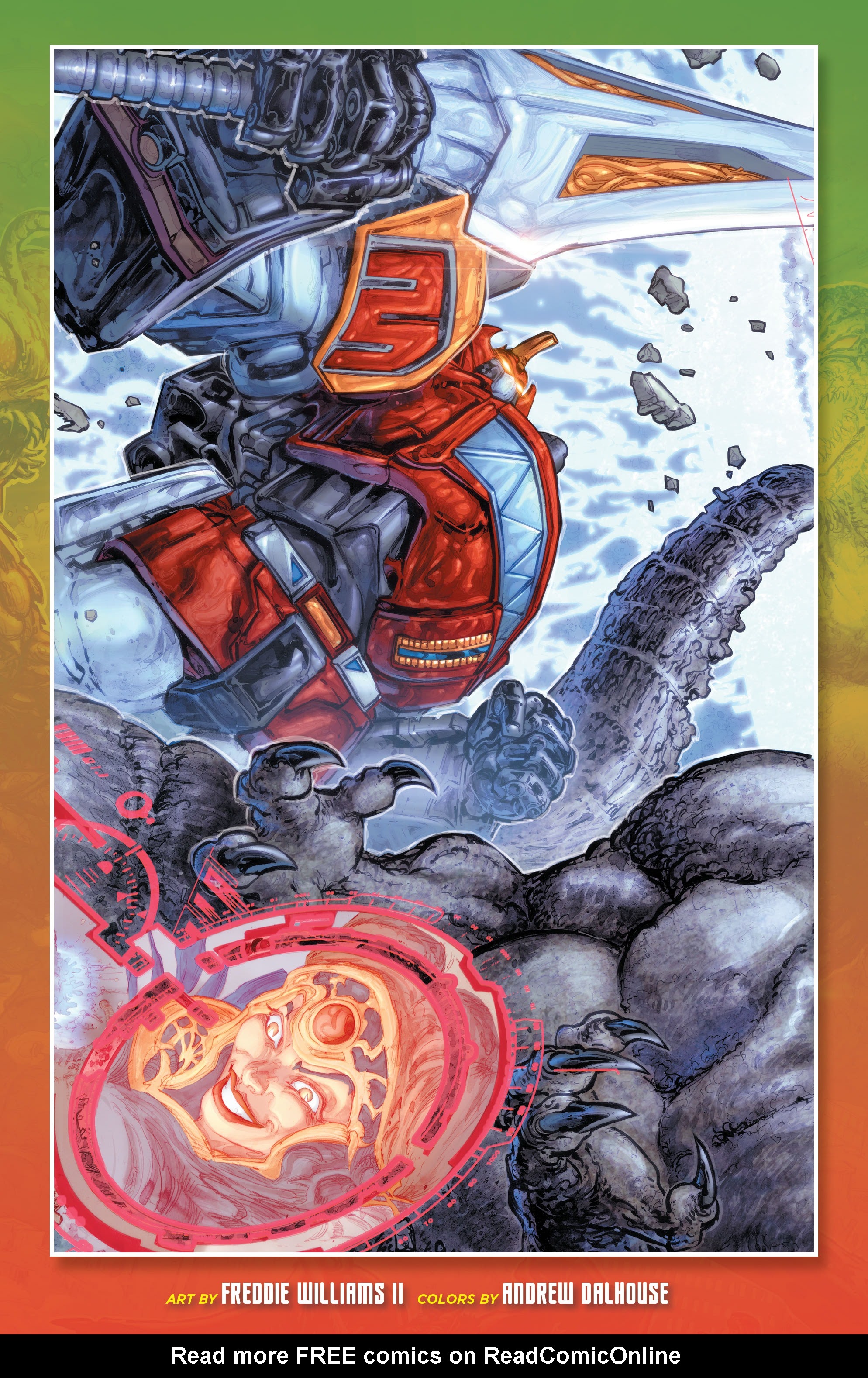 Read online Godzilla vs. The Mighty Morphin Power Rangers comic -  Issue #3 - 25