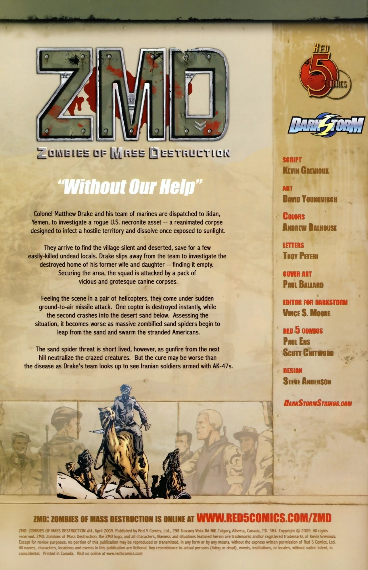 Read online ZMD: Zombies of Mass Destruction comic -  Issue #4 - 2